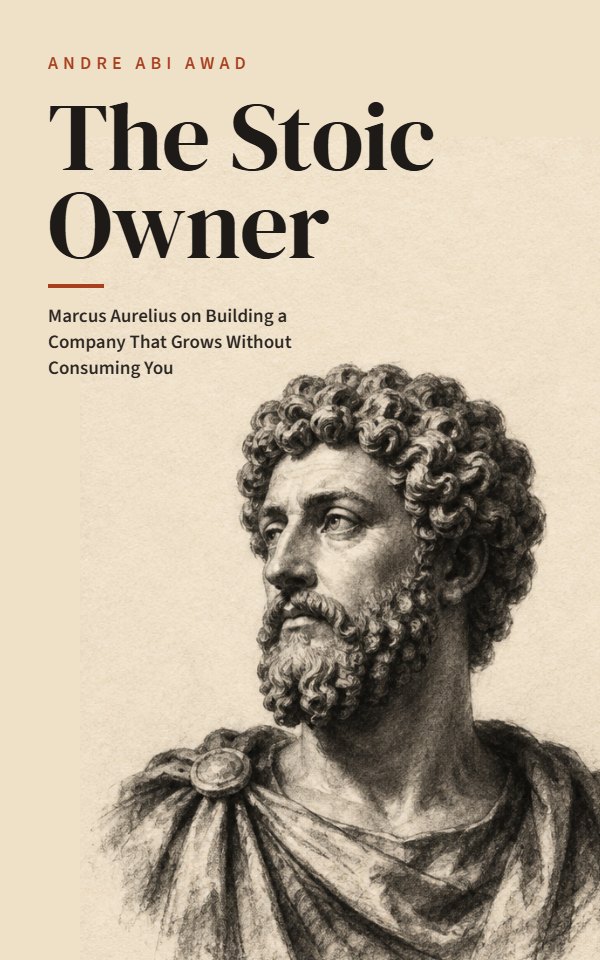 Cover B, The Emperor: a hand-drawn bust of Marcus Aurelius